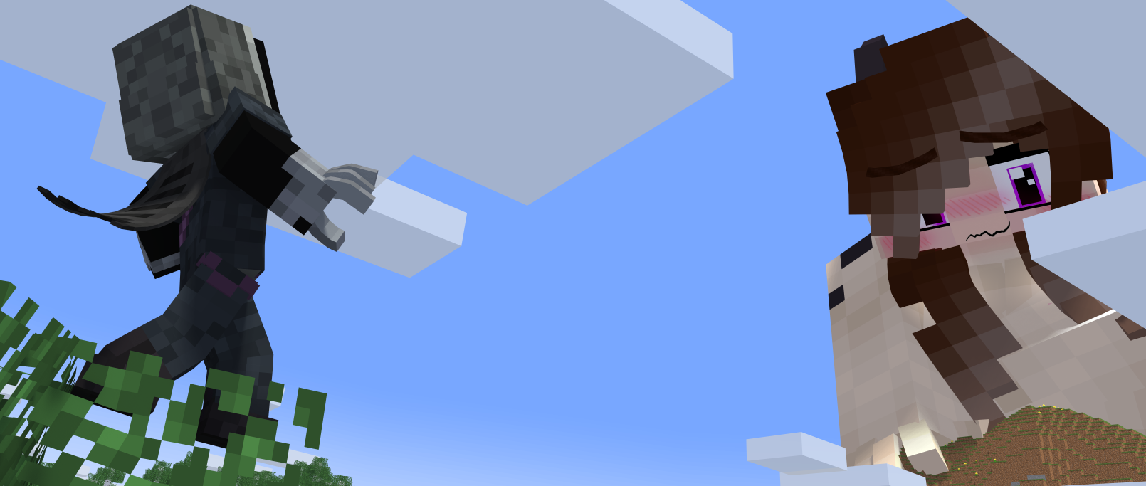 Discord banner styled Minecraft render